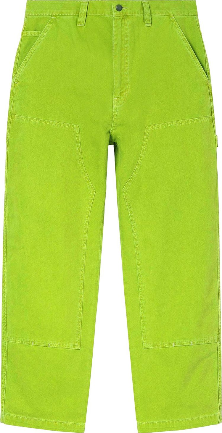 Stussy Dyed Canvas Work Pant 'Neon'