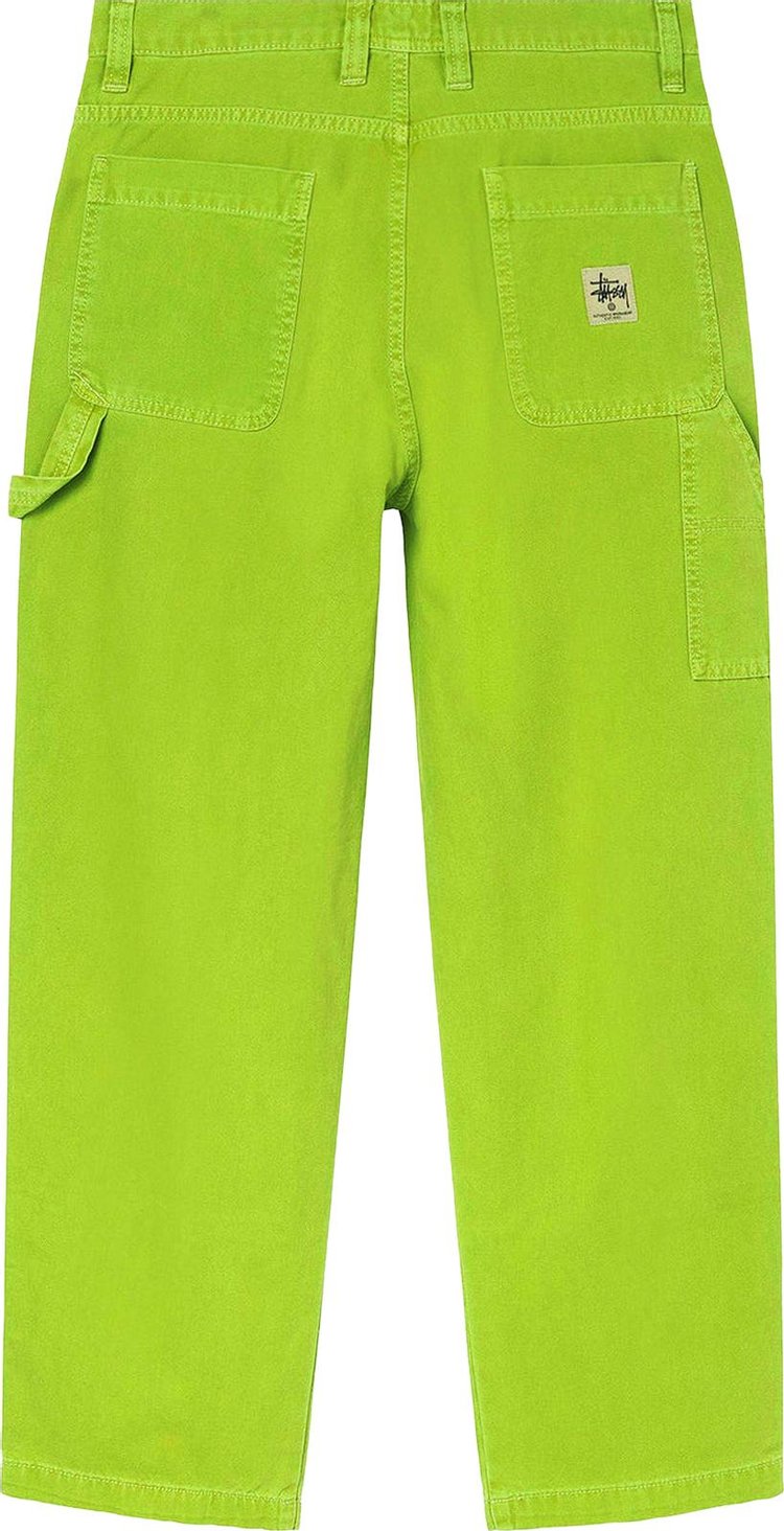 Stussy Dyed Canvas Work Pant Neon