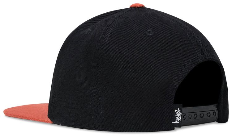 Stussy Twill Stock 8 Ball Cap Black