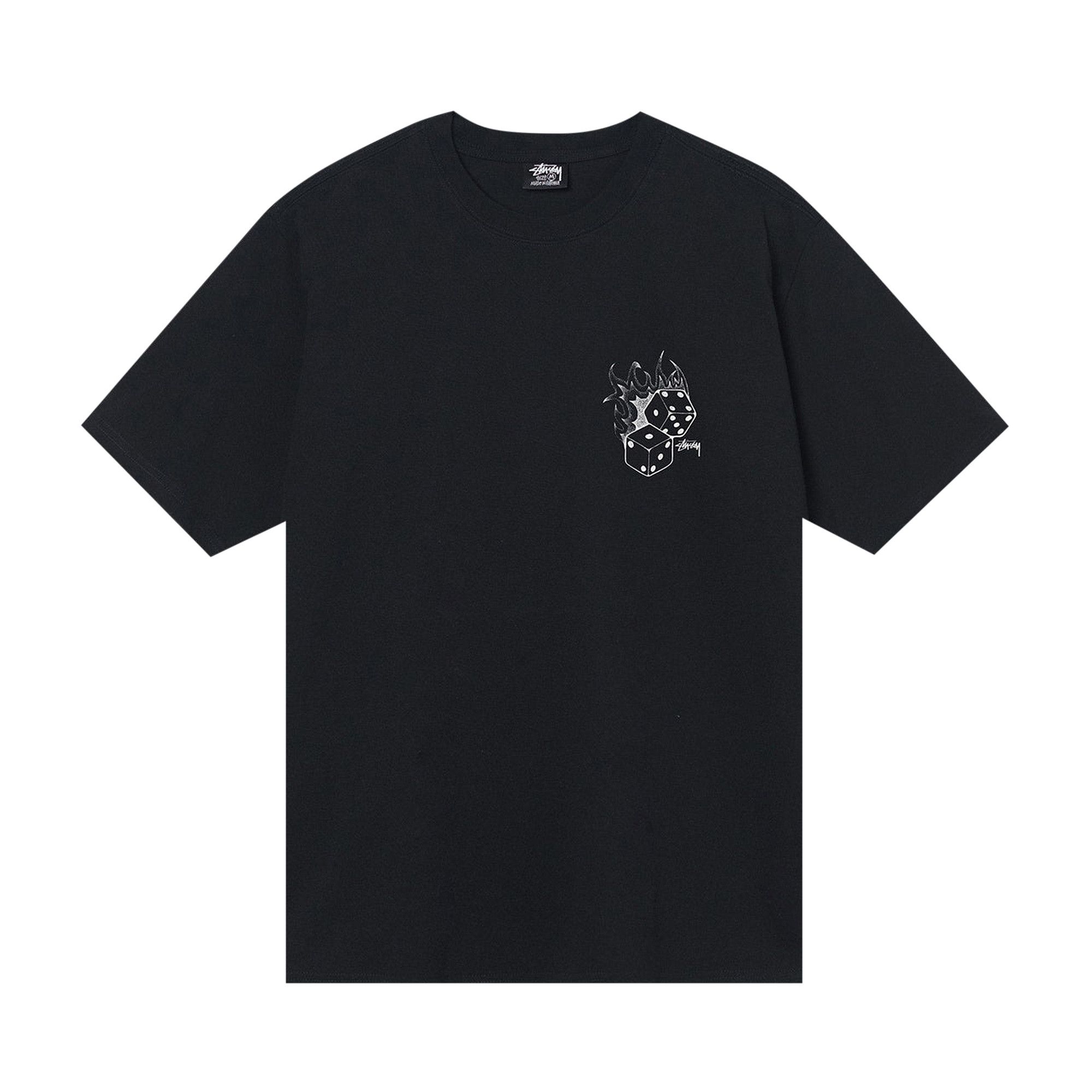 Buy Stussy Fire Dice Tee 'Black' - 1904790 BLAC | GOAT