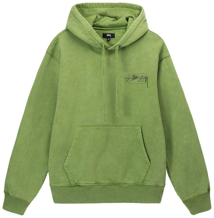 Stussy Dyed Stussy Designs Hoodie Green