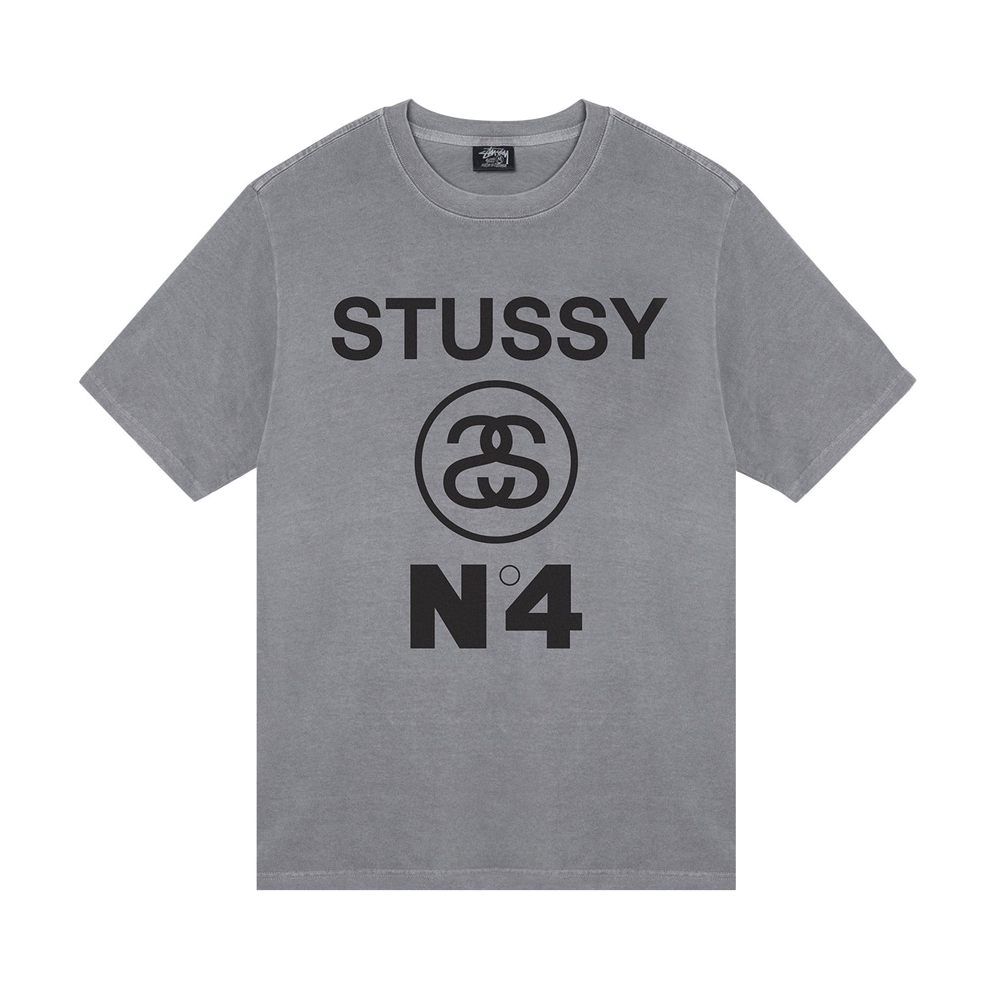 Buy Stussy No.4 Pigment Dyed Tee 'Grey' - 1904804 GREY | GOAT
