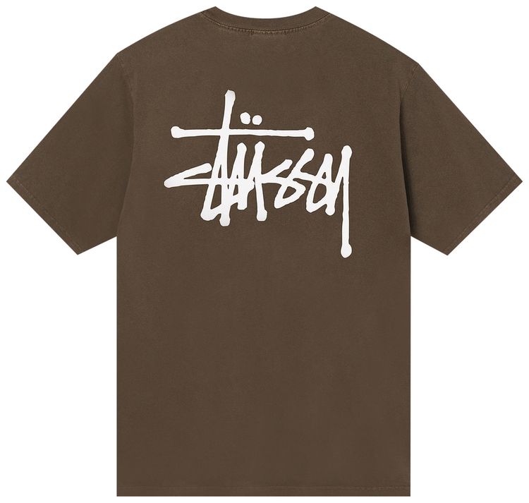 Stussy Basic Pigment Dyed Tee Coffee