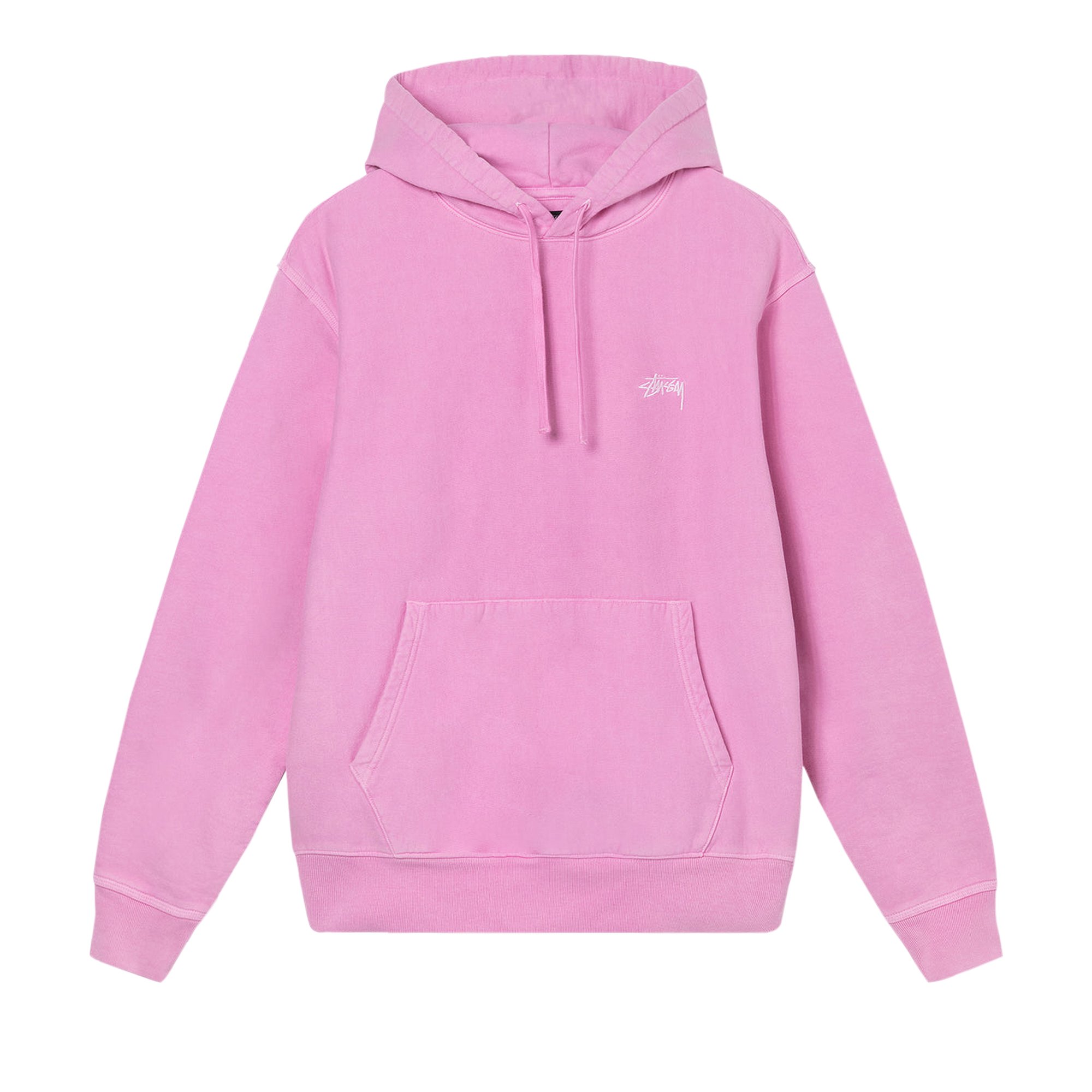 Buy Stussy Overdyed Stock Logo Hoodie 'Pink' - 118469 PINK | GOAT