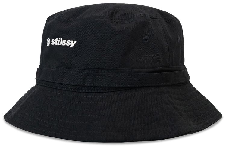 Stussy Twill Lock Up Boonie Black