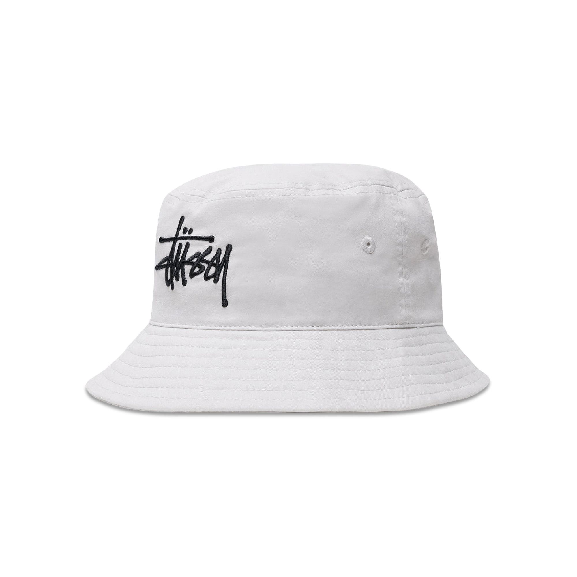 Bucket hat stussy white sales