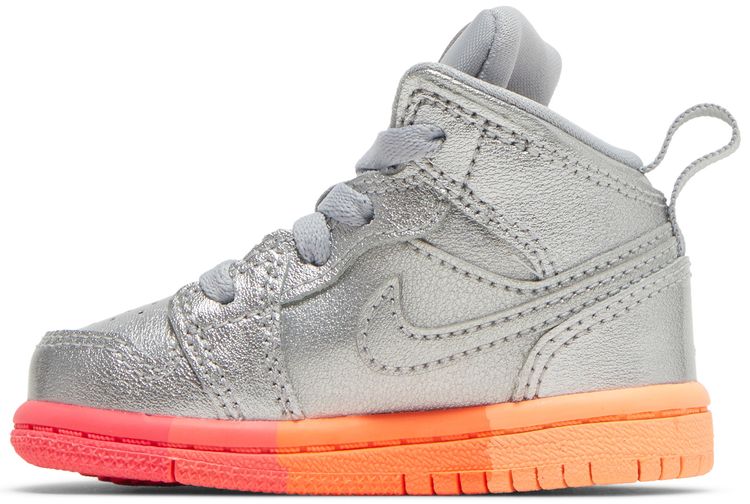 Air Jordan 1 Mid TD Metallic Silver Pink Crimson