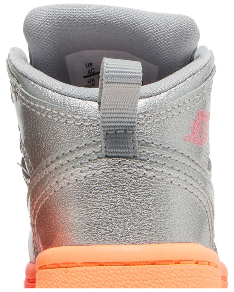 Air Jordan 1 Mid TD Metallic Silver Pink Crimson