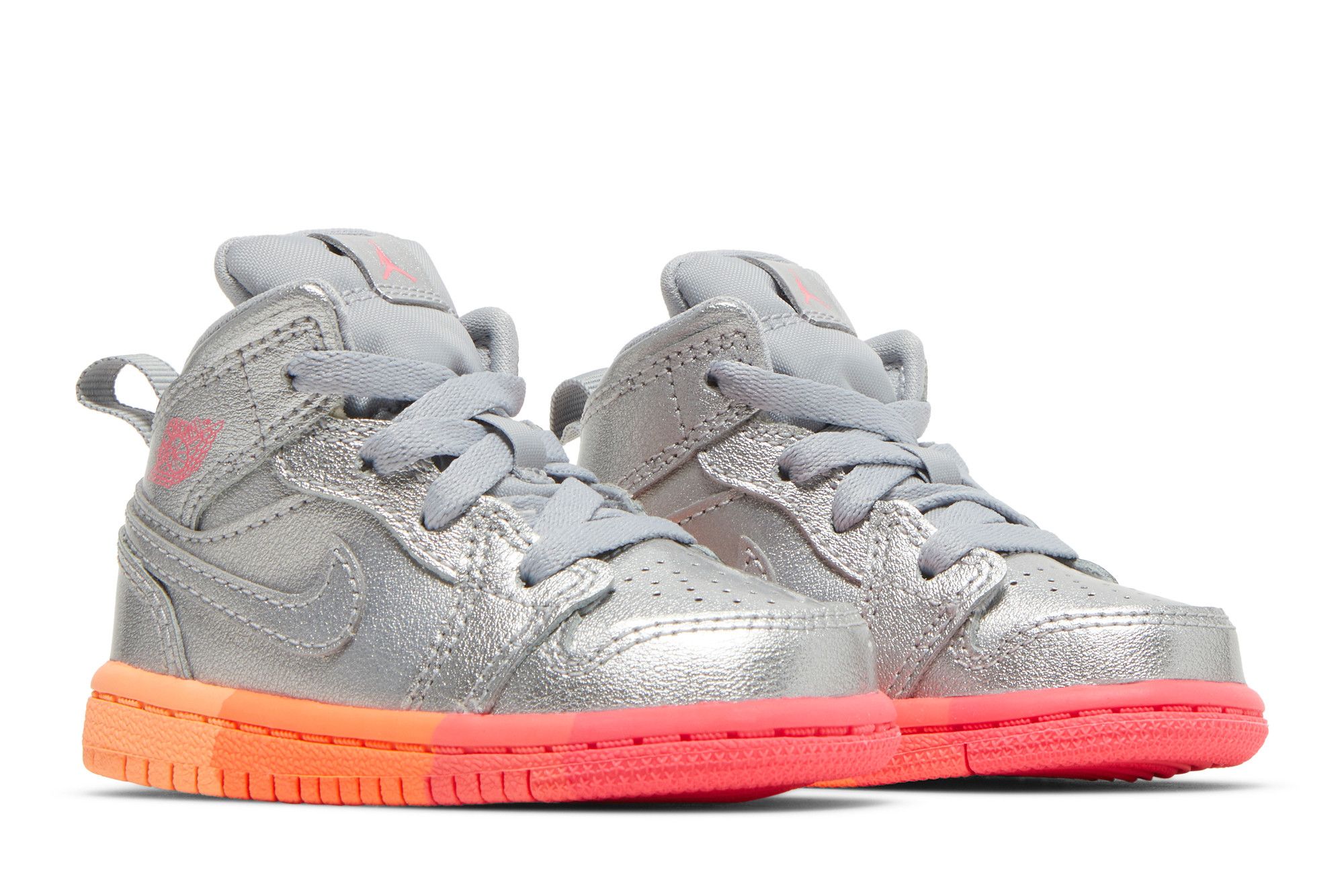 Buy Air Jordan 1 Mid TD 'Metallic Silver Pink Crimson' - 644507