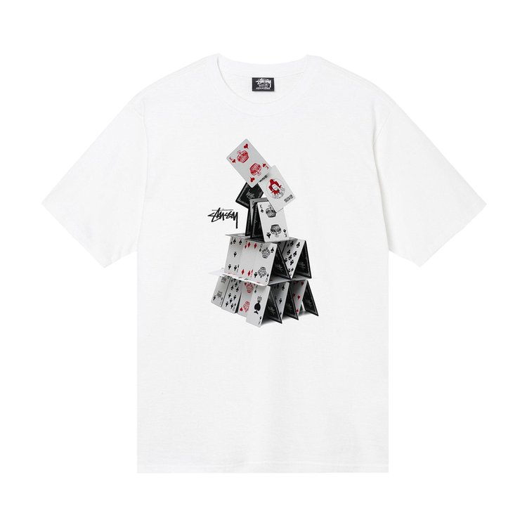 Stussy House Of Cards Tee 'White'