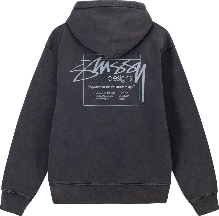 Stussy Dyed Stussy Designs Hoodie Black