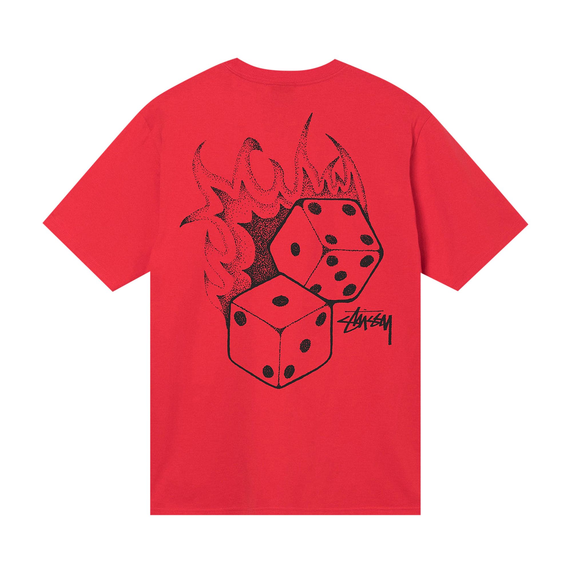 【STUSSY 24'】Stussy Fire Dice Tee Buy Stussy Fire Dice Tee 'Black' - 1904790 BLAC | GOAT