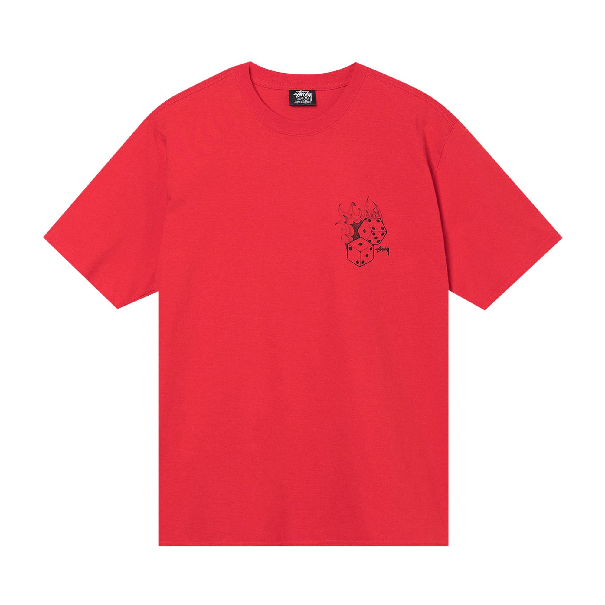 Buy Stussy Fire Dice Tee 'Red' - 1904790 RED | GOAT