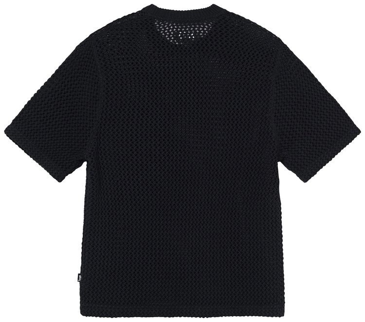 Stussy ODyed Mesh Crew Black