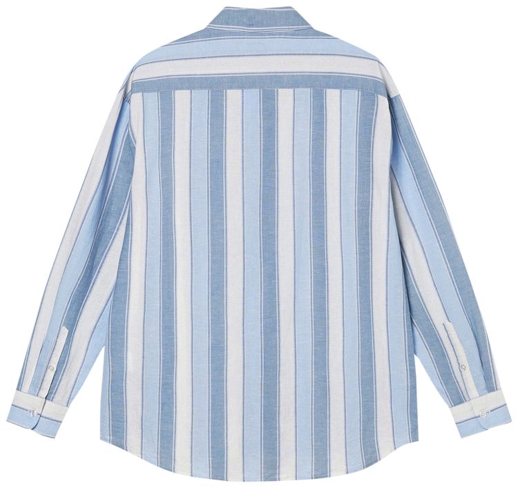 Stussy Wide Striped Shirt Blue Stripe