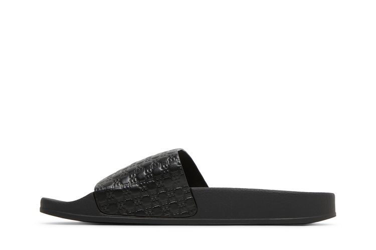 Balmain Calypso Sandal Embossed Monogram   Black