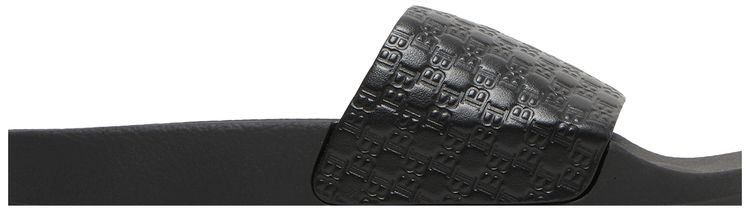 Balmain Calypso Sandal Embossed Monogram   Black