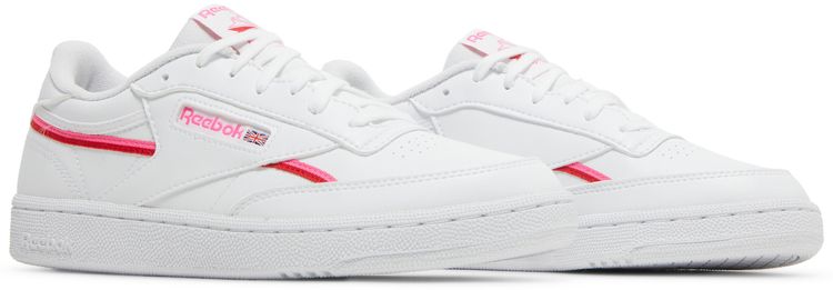 Reebok Wmns Club C 85 Vegan White Atomic Pink