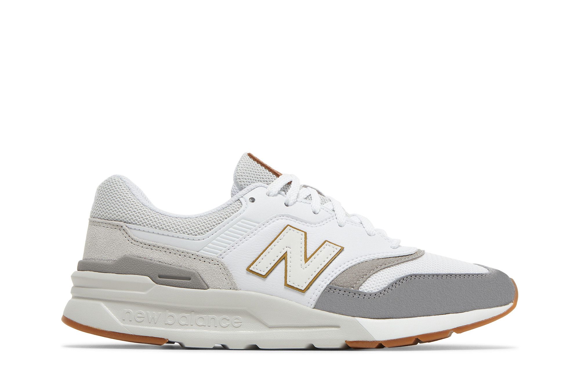Size 9.5 997H White Grey