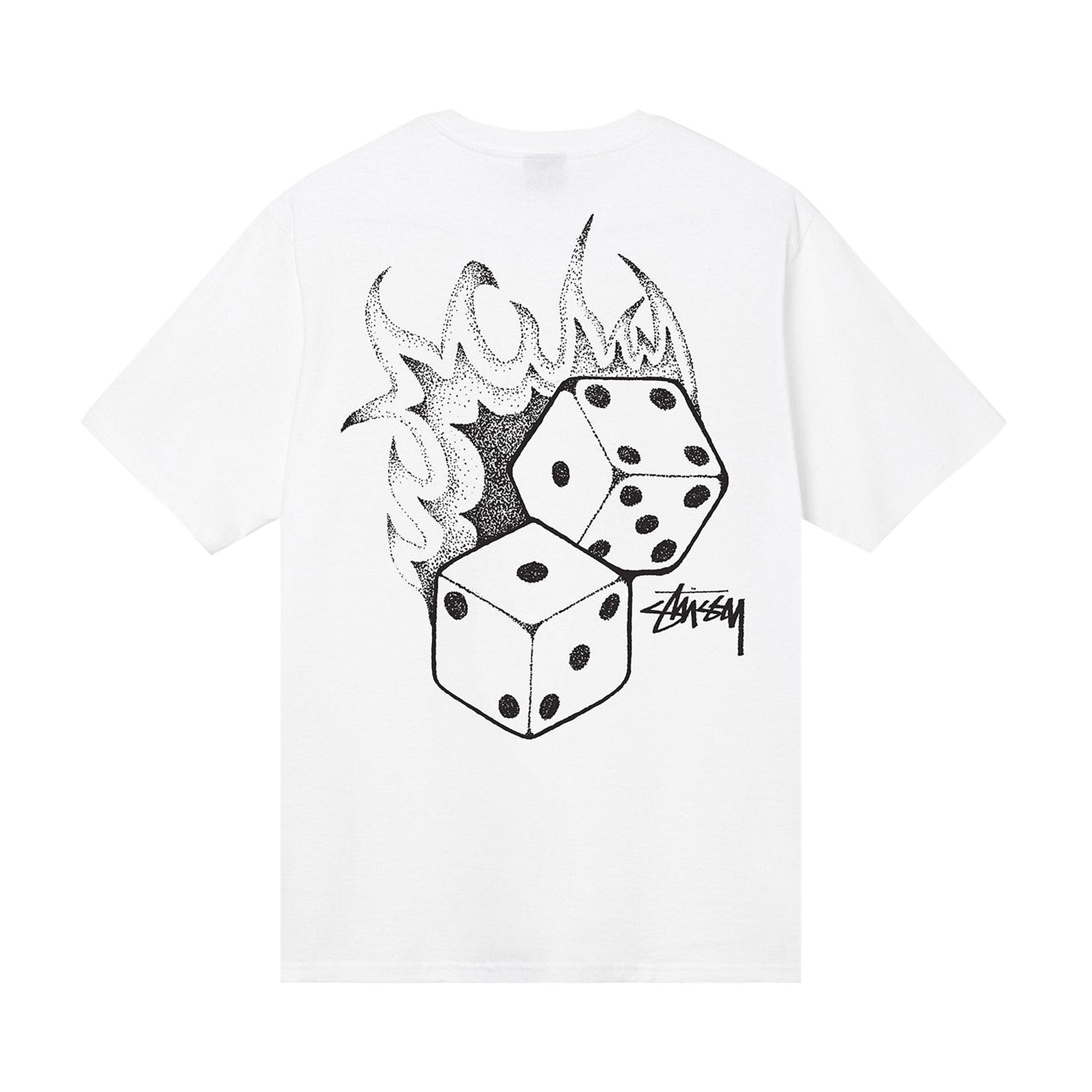 Buy Stussy Fire Dice Tee 'White' - 1904790 WHIT | GOAT