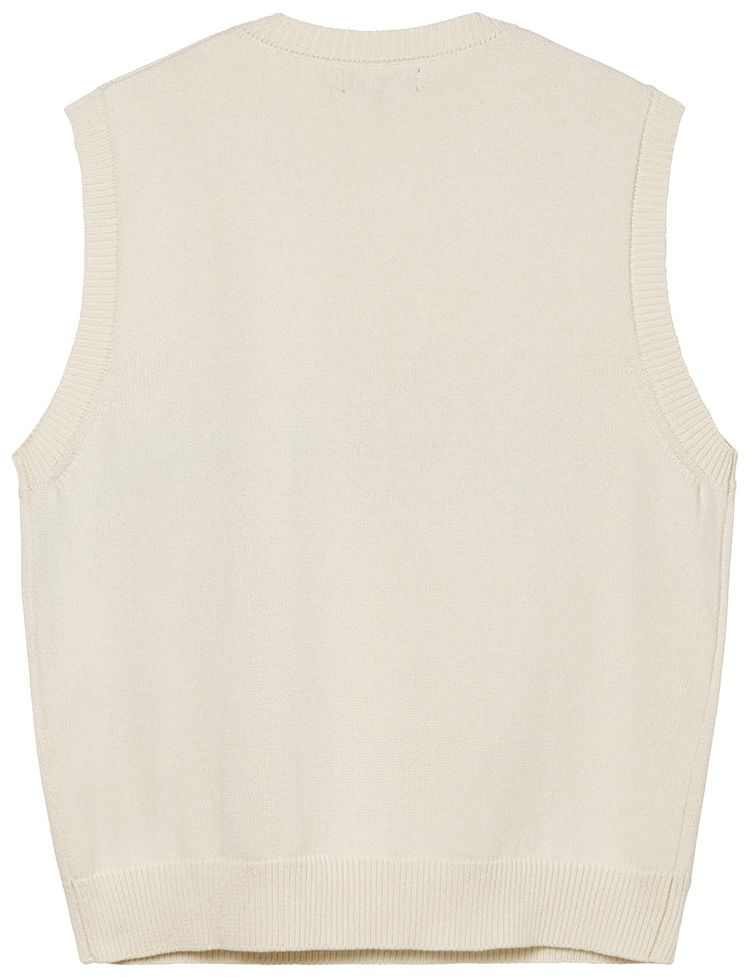 Stussy Sweater Vest Natural
