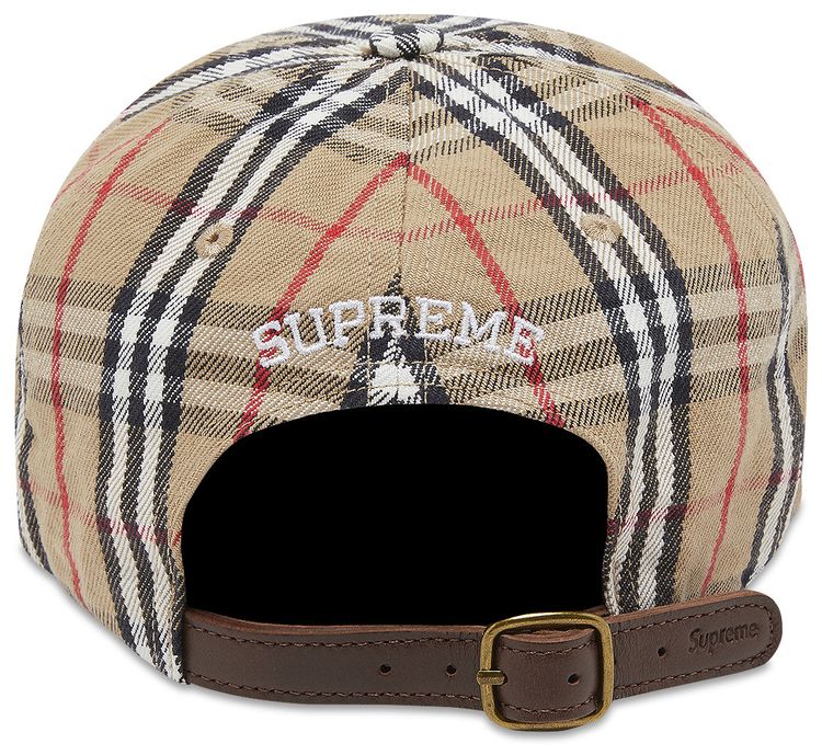 Supreme x Burberry Denim 6 Panel Beige