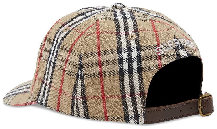 Supreme x Burberry Denim 6 Panel Beige