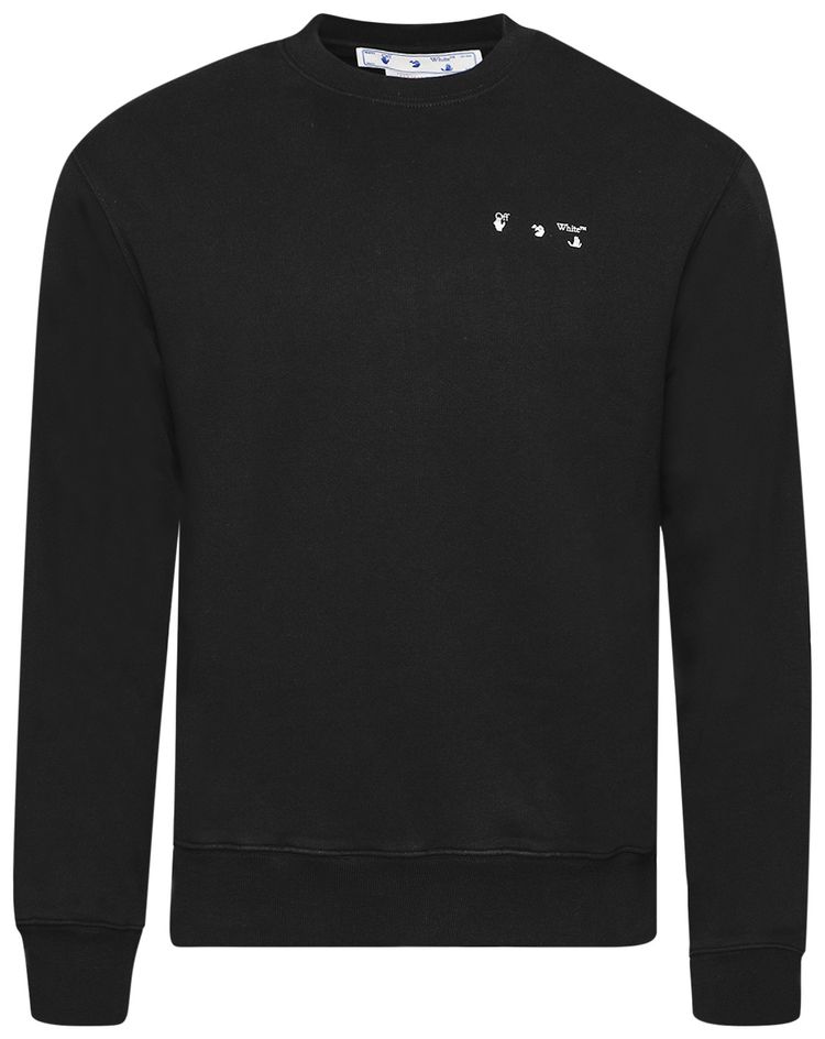 Off White Caravag Paint Slim Crewneck Black