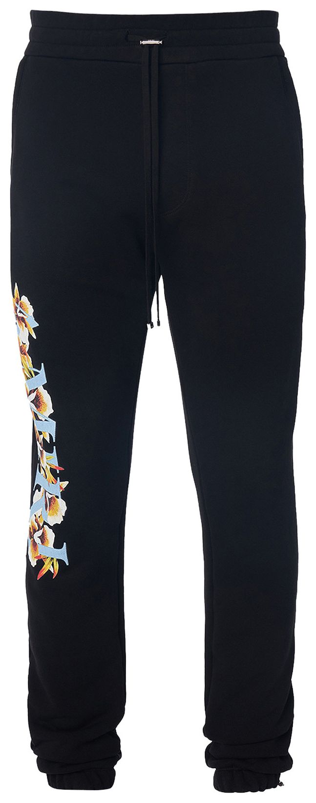 Amiri Hibiscus Logo Sweatpants Black