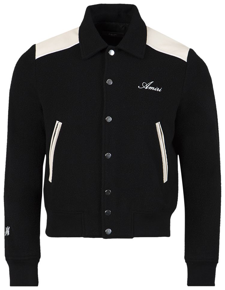 Amiri Western Varsity Jacket Black