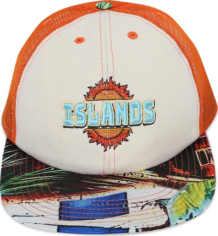 Just Don Islands Trucker Hat 'Orange/Multicolor'