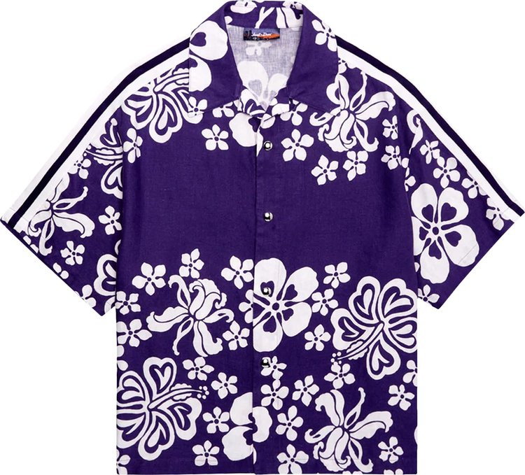 Just Don Hawaiian Shirt 'Purple/White'