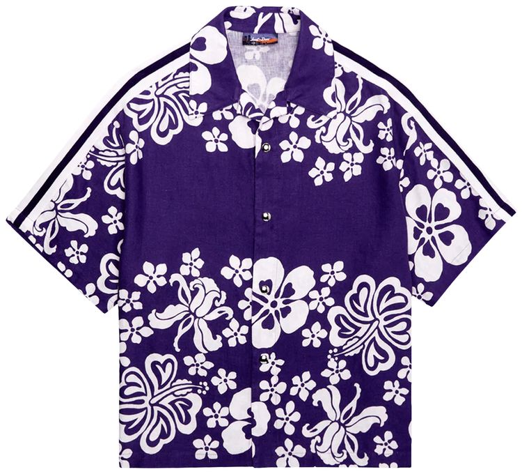 Just Don Hawaiian Shirt PurpleWhite