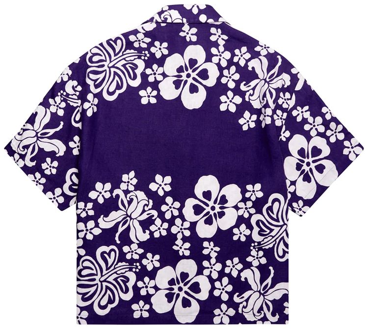 Just Don Hawaiian Shirt PurpleWhite