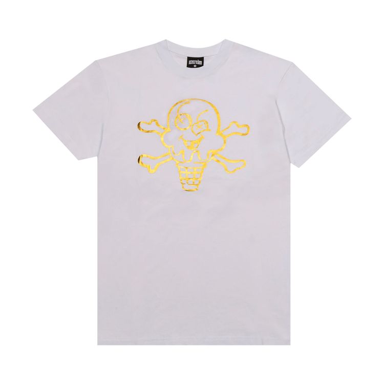 Icecream Metallic Short Sleeve Tee White