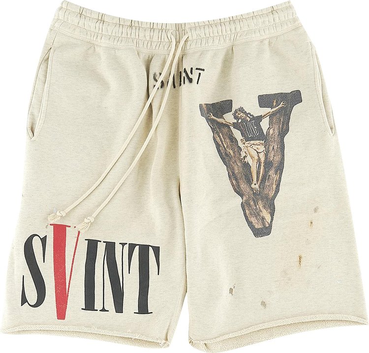 Saint Michael x Vlone Sweat Shorts 'Grey'