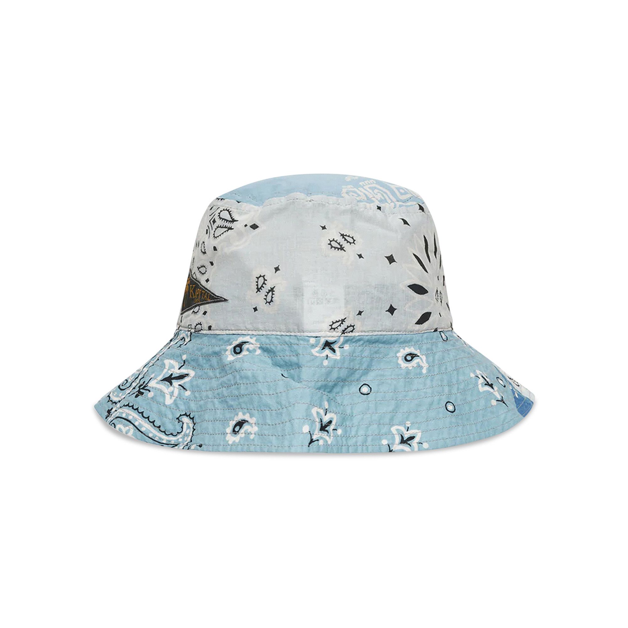 Buy Kapital Bandana Patchwork Bucket Hat 'Sax' - K2104XH544 SAX