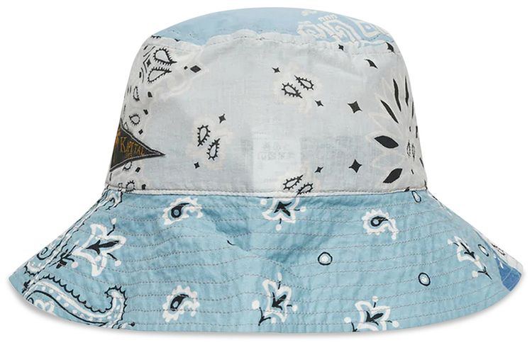 Kapital Bandana Patchwork Bucket Hat Sax