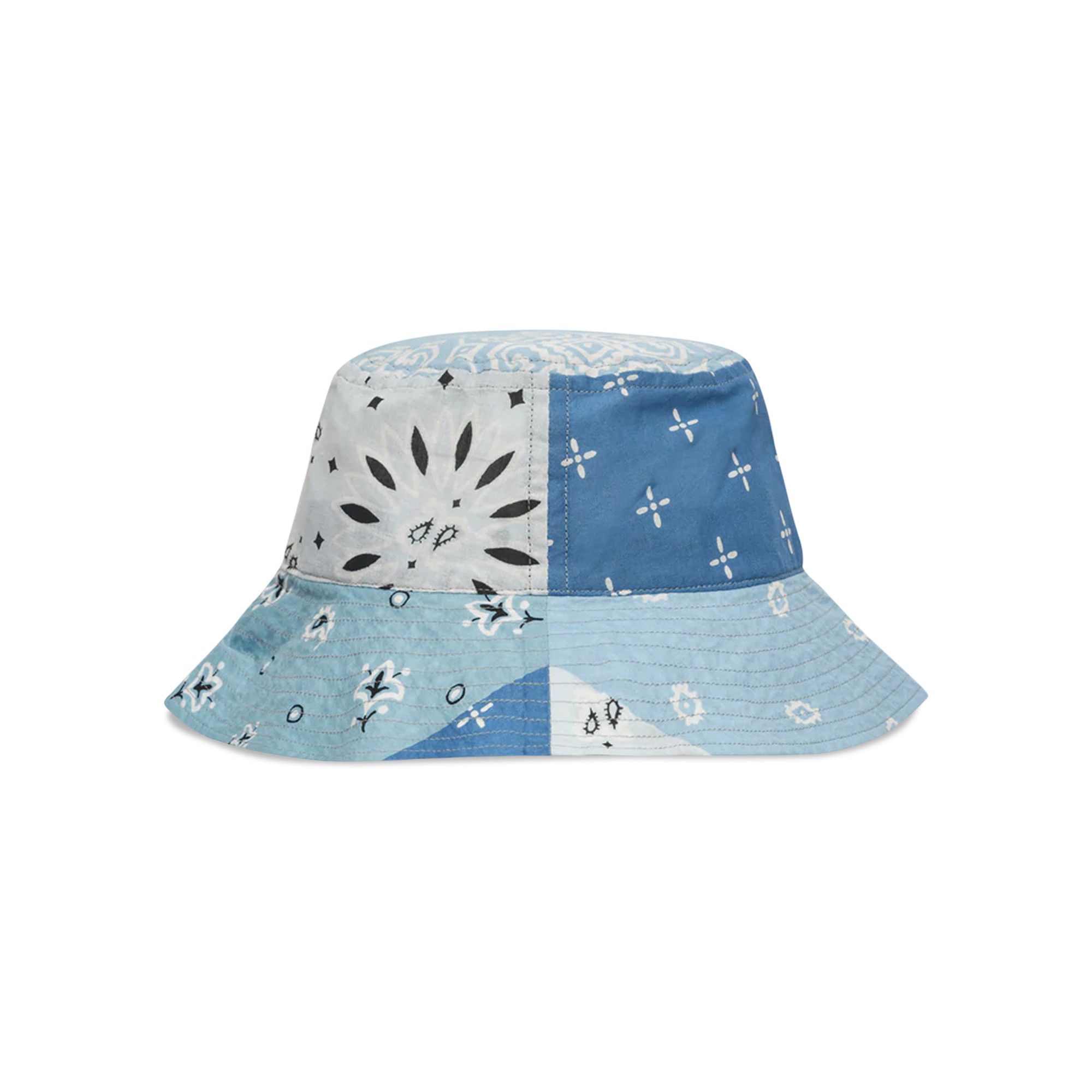 Buy Kapital Bandana Patchwork Bucket Hat 'Sax' - K2104XH544 SAX