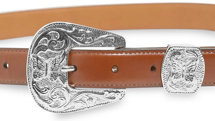 Needles Papillon Western Tip Belt Brown