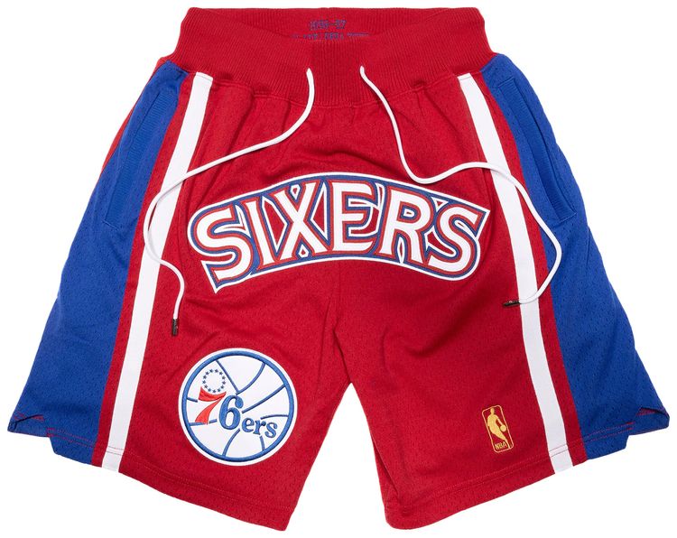 Just Don Ninety Six 76ers 1996 97 Shorts RedBlueWhite