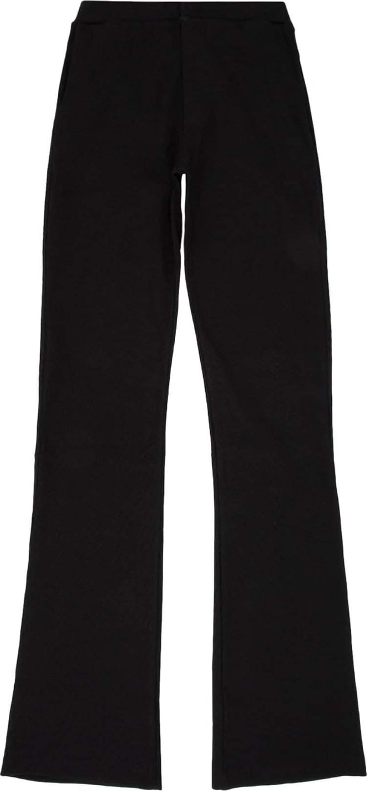 032C Circular Knit Flared Pants 'Black'
