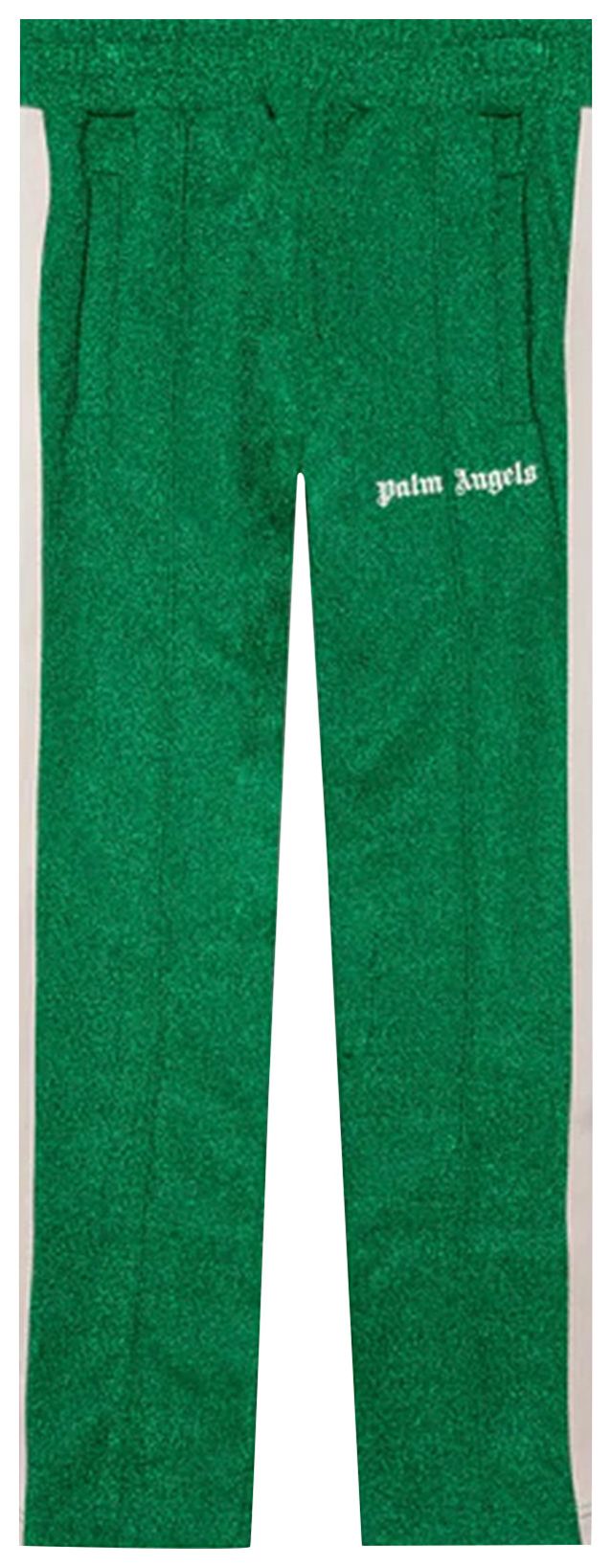 Palm Angels Lurex Track Pants GreenWhite
