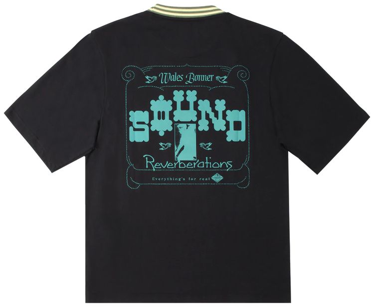 Wales Bonner Rythmo T Shirt Black