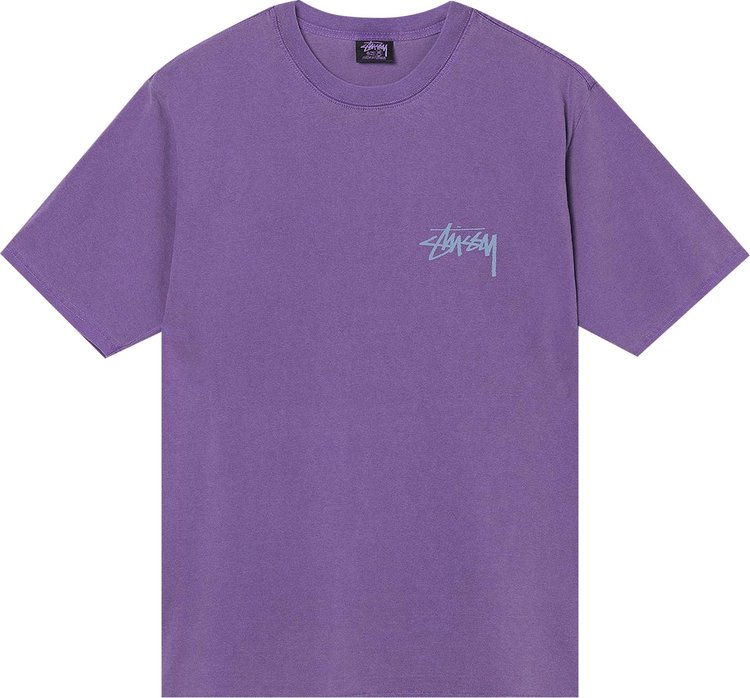 Stussy Big League Pigment Dyed Tee 'Purple'
