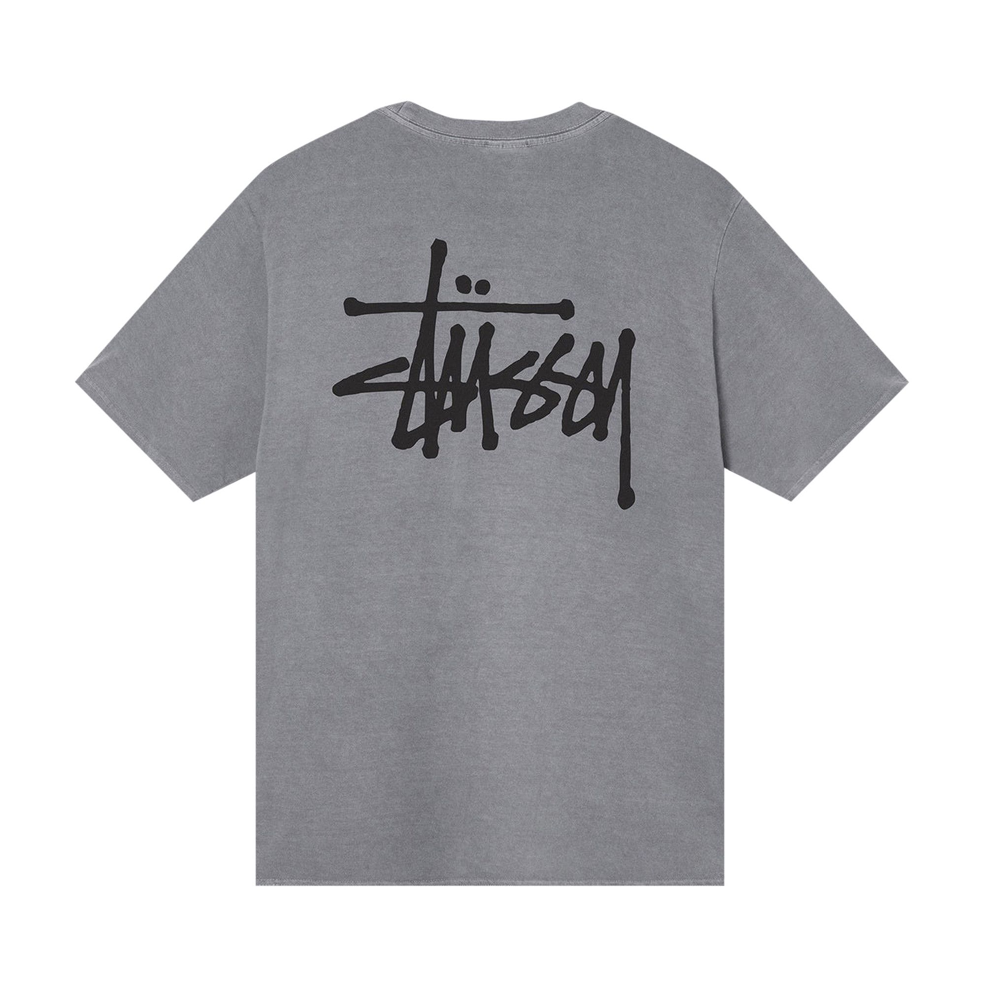Buy Stussy Basic Pigment Dyed Tee Grey 1904838 GREY GOAT DE