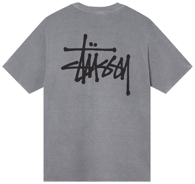 Stussy Basic Pigment Dyed Tee Grey