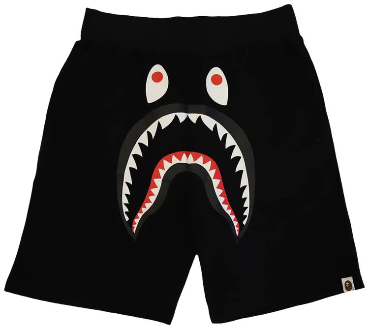 BAPE Shark Sweatshorts Black