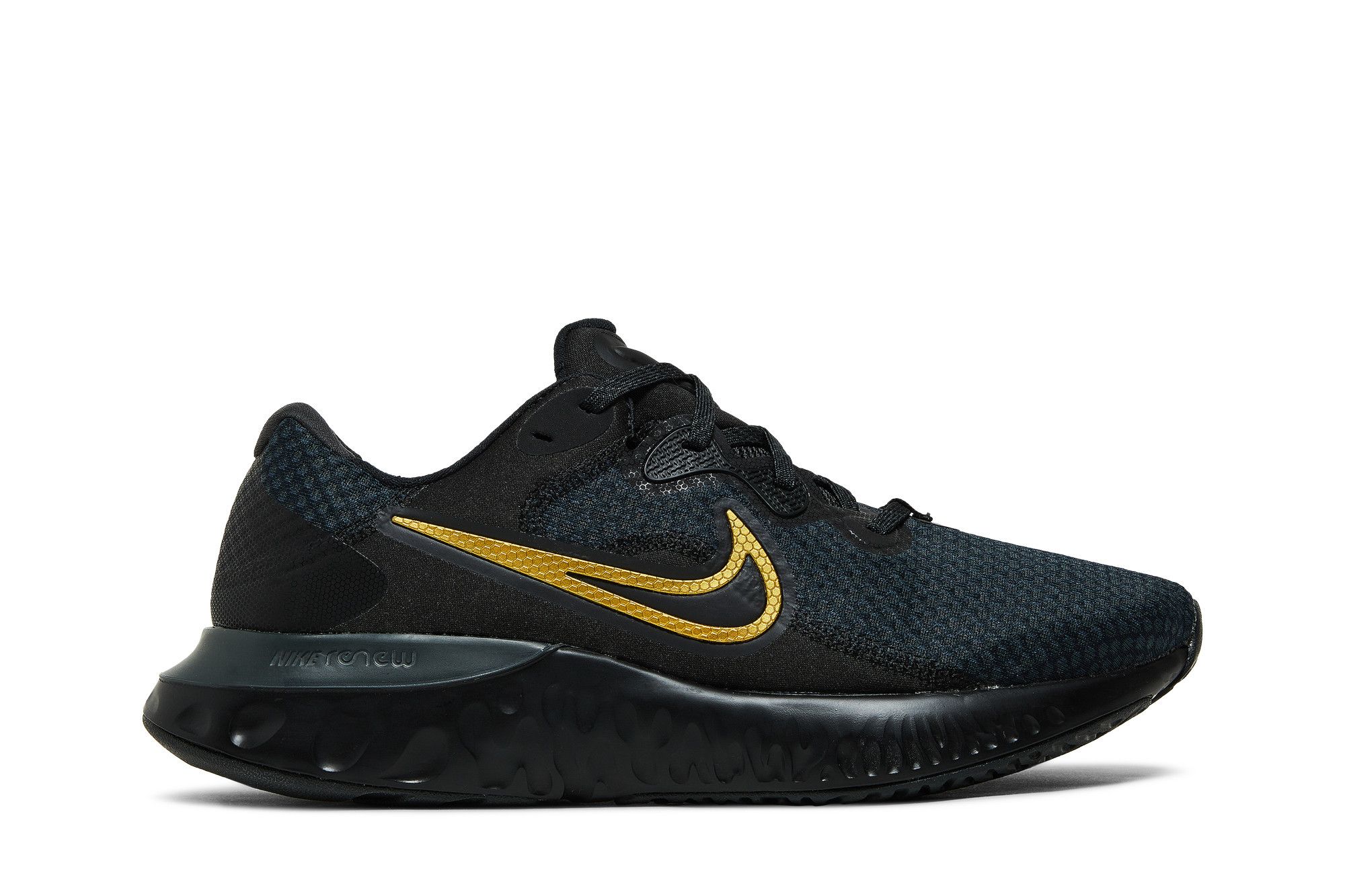 Gold and black hotsell nike running shoes