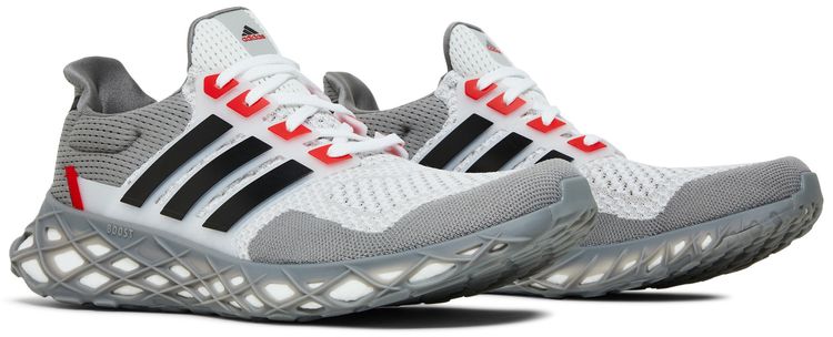 Adidas UltraBoost Web DNA Grey Vivid Red